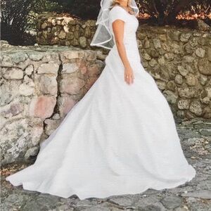 Elegant White Bridal Gown